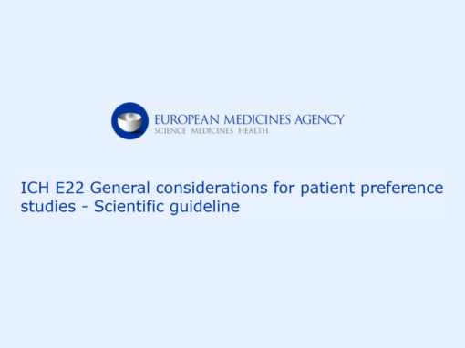 New scientific guideline for patient preference studies