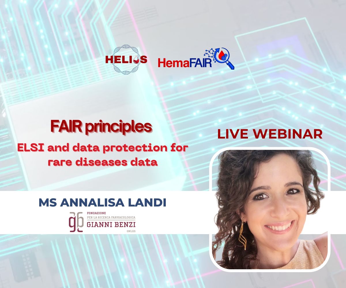 Annalisa Landi’s lecture on ELSI anda data protection for rare diseases data