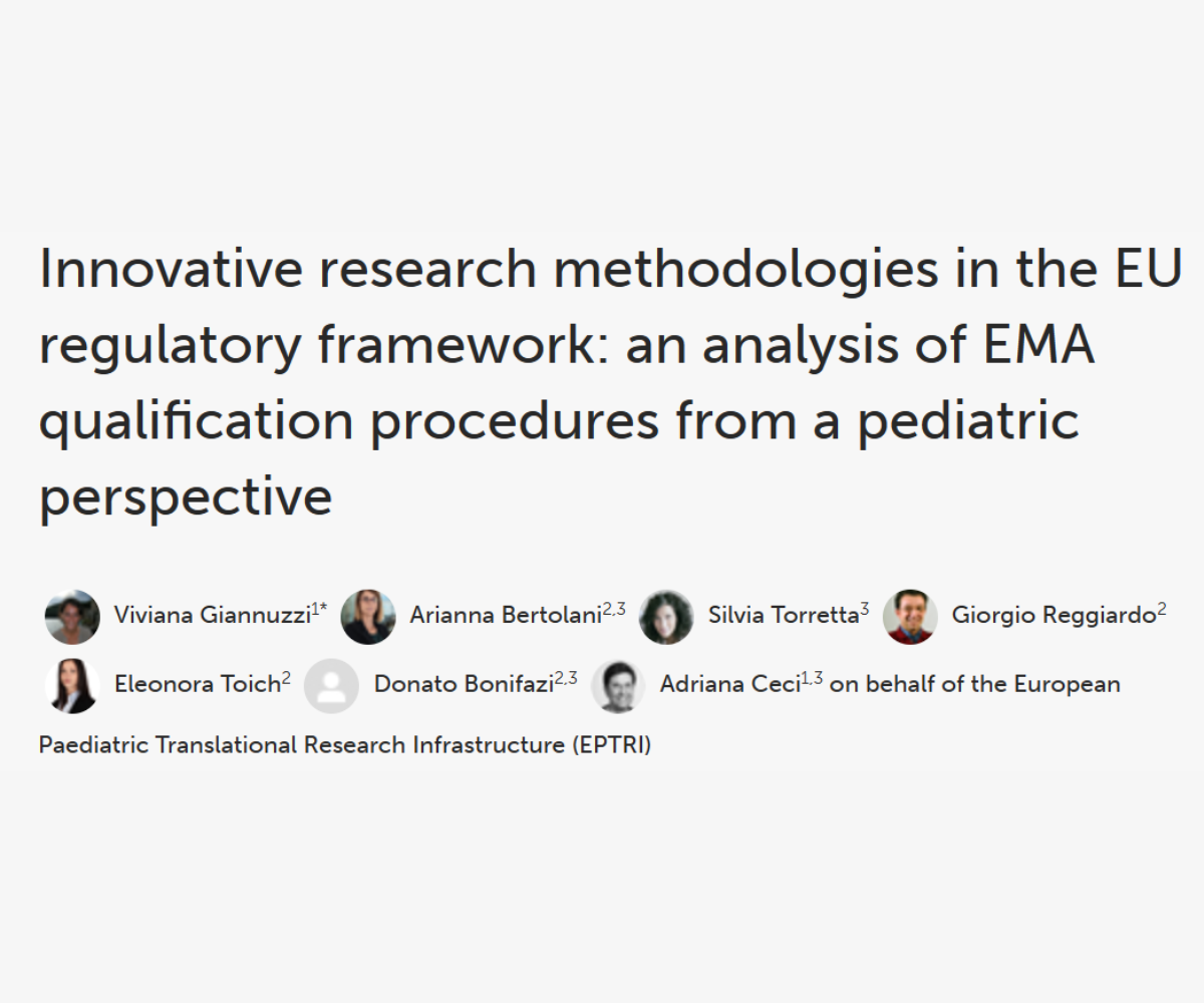 Innovative paediatric methodologies in EU drug development