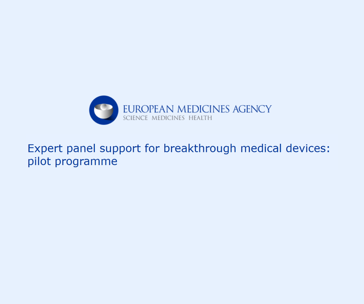 EMA launches pilot programme for breakthrough medical devices 